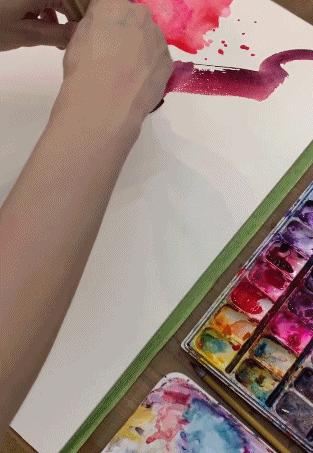 他是抖音水彩第一人，画面充满水墨意境，质感优秀！150万人盛赞