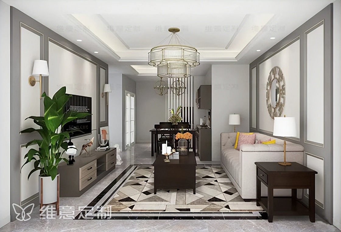 维意定制电视柜效果图,维意定制满墙电视柜