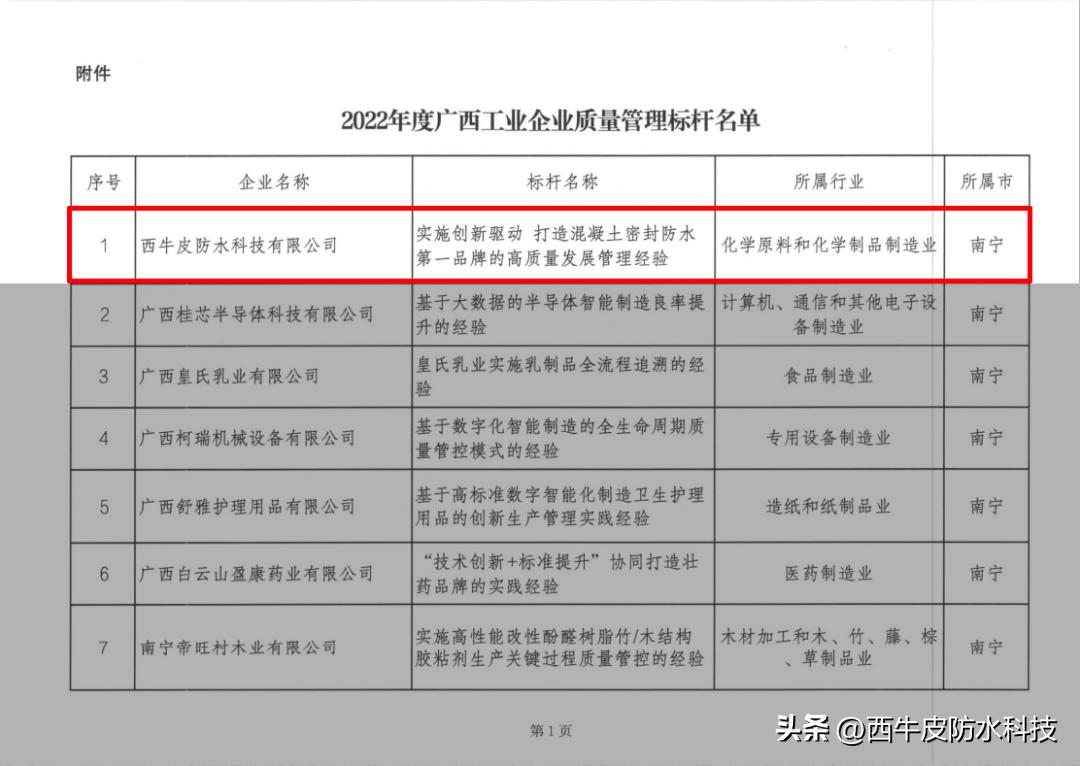 西牛皮防水科技有限公司怎么样,西牛皮防水董事长