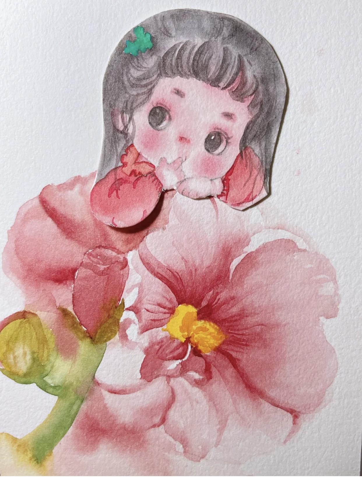 古风小插画q版萌可爱,可爱的古风人物插画