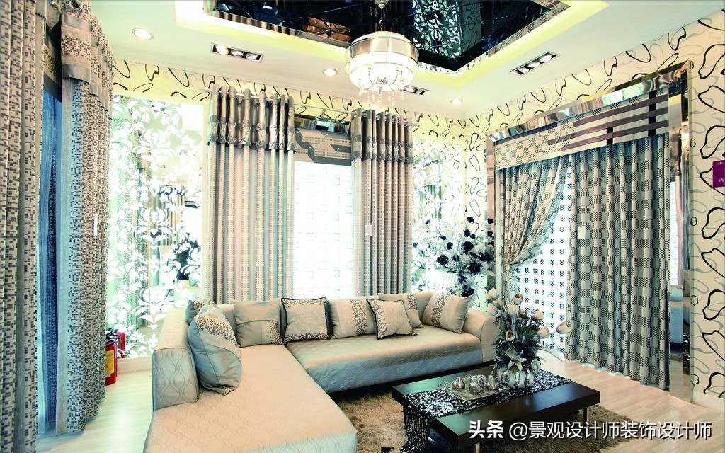 窗帘壁纸店装修,广州窗帘店设计案例图片