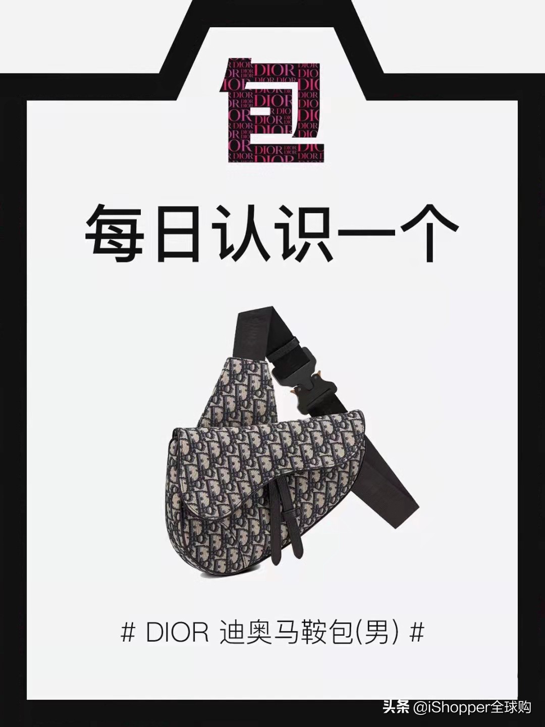 迪奥马鞍包男生上身效果,迪奥四方马鞍包男款测评