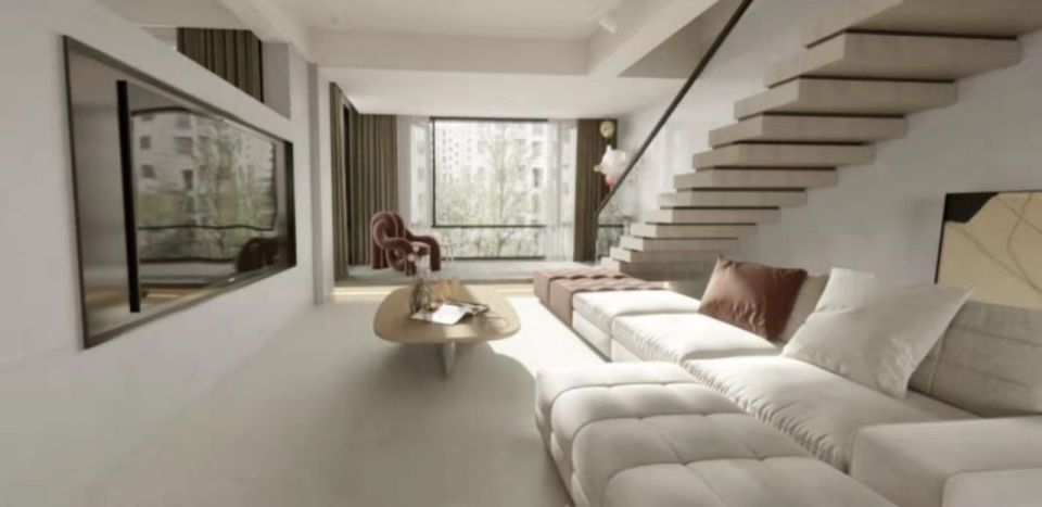 微水泥瓷砖搭配全屋效果图,微水泥柔光瓷砖的真实感受