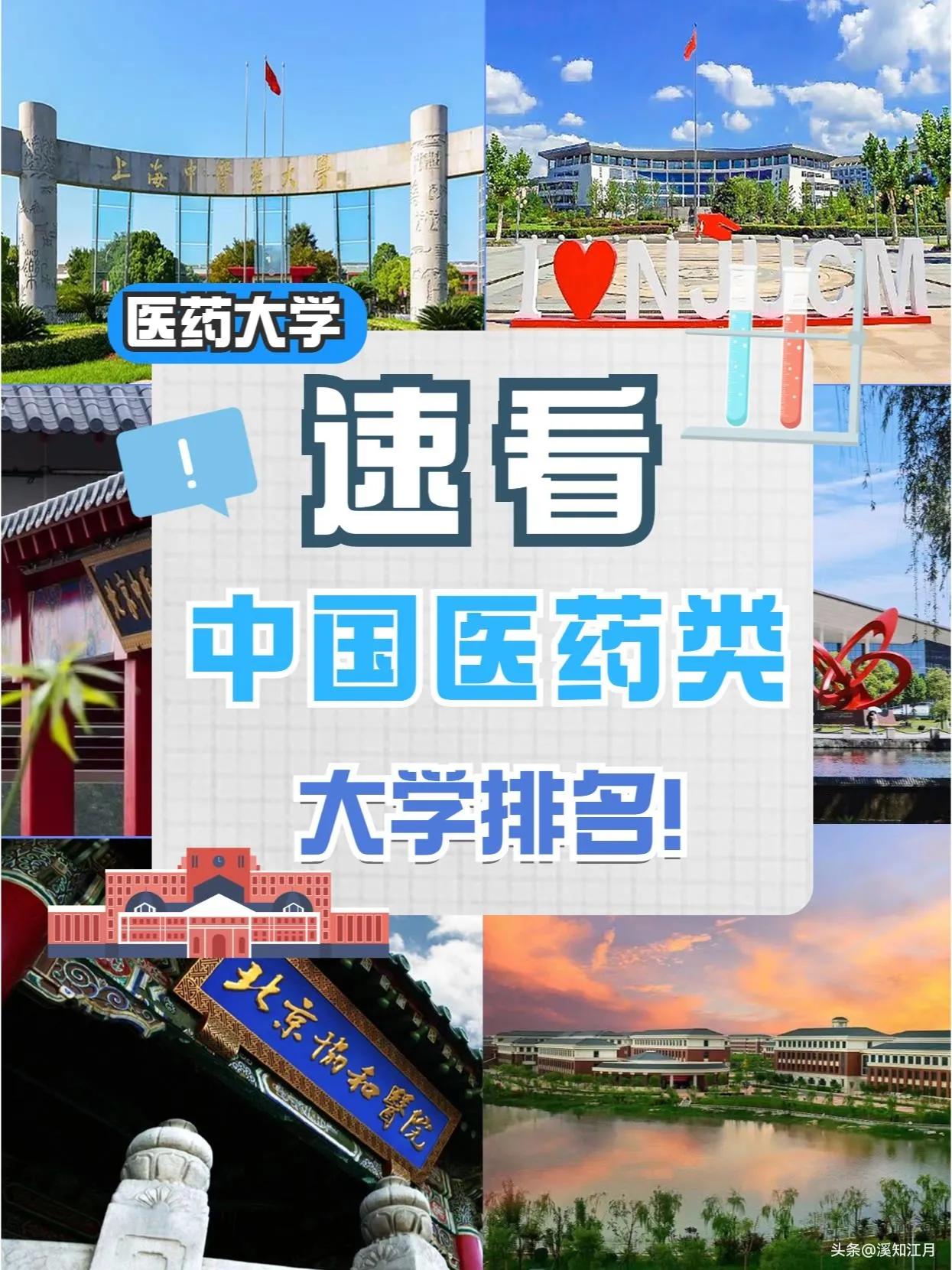 中国医药类大学排行榜,医药类大学录取分数线