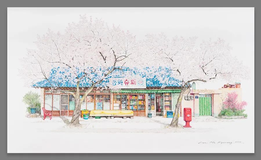 手绘|她用画笔,记录街角那些即将消失的老店铺