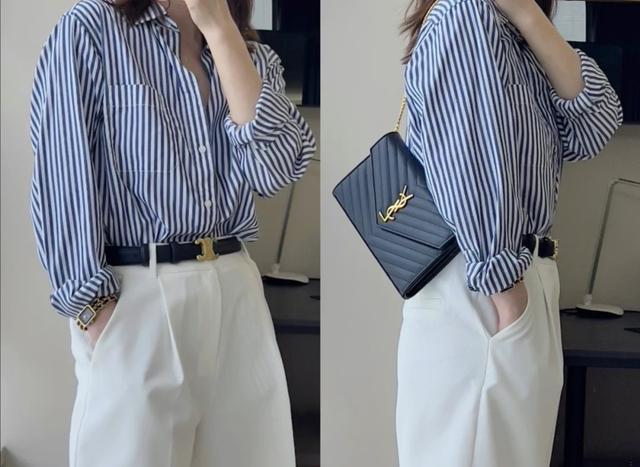 早秋衬衫这样穿简约时髦超撩人,长袖衬衫怎么穿才能更好看