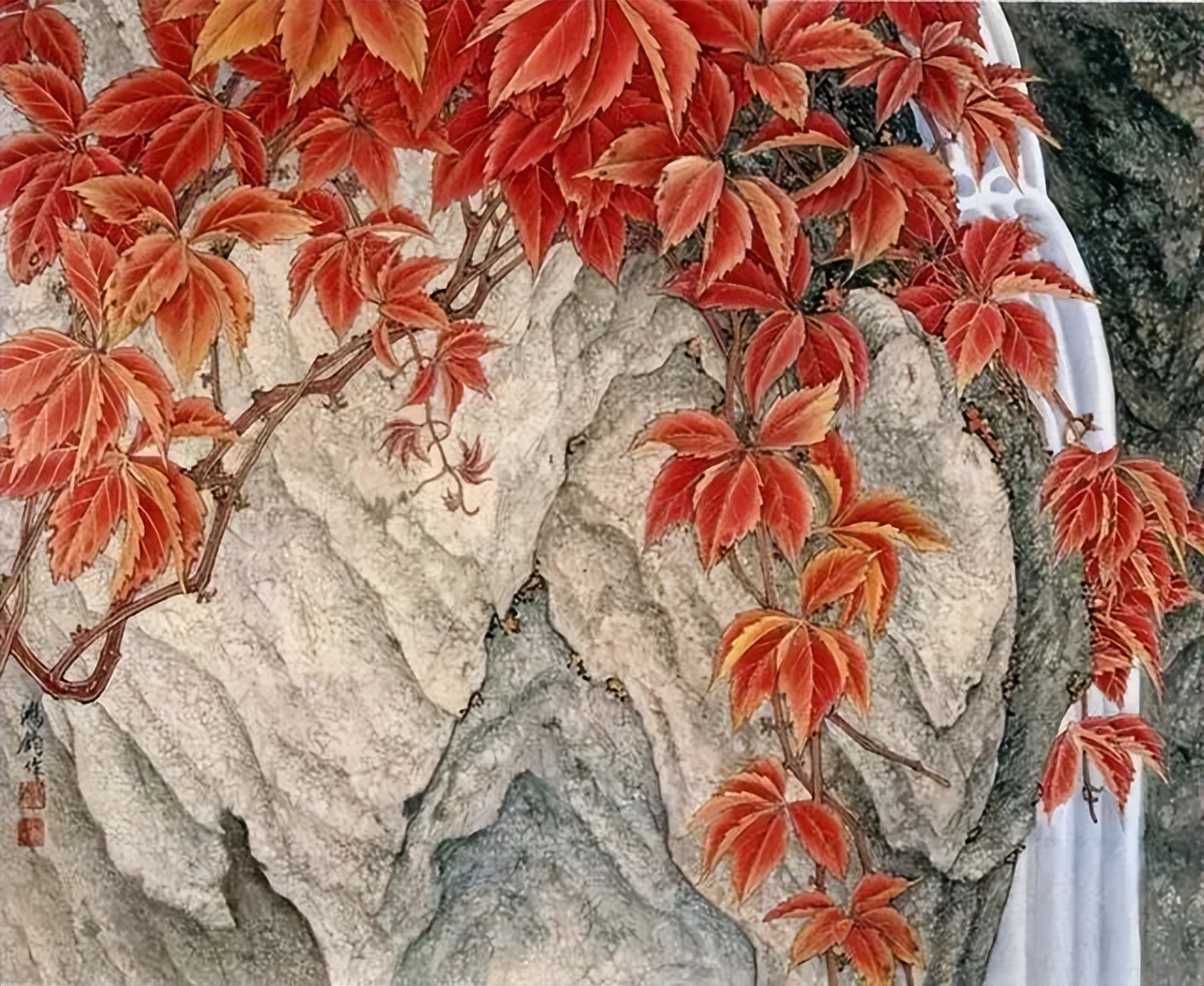 中国近现代名家典藏画集大红袍,中国当代名家画集大红袍面世