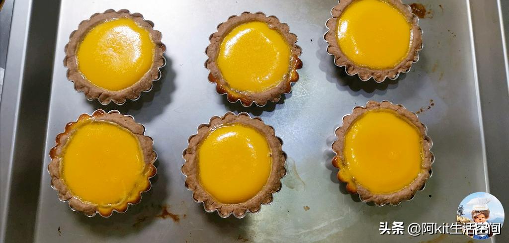 巧克力味挞皮的蛋挞