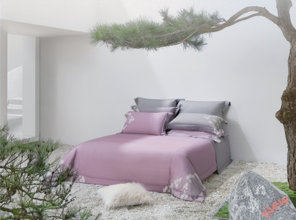 水星家纺俪瓷韵天青四件套介绍,水星家纺俪系列图片