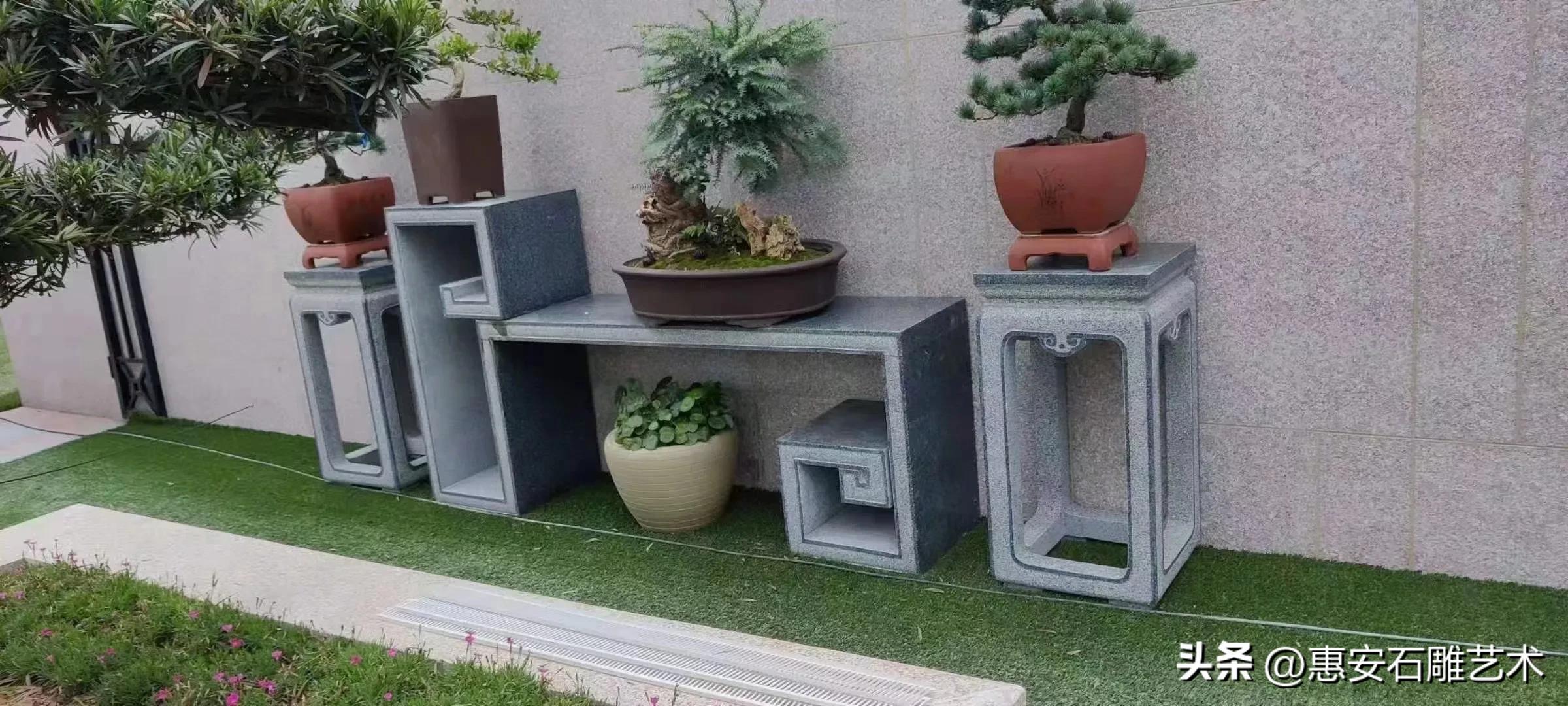 庭院盆景花架,庭院布置花架