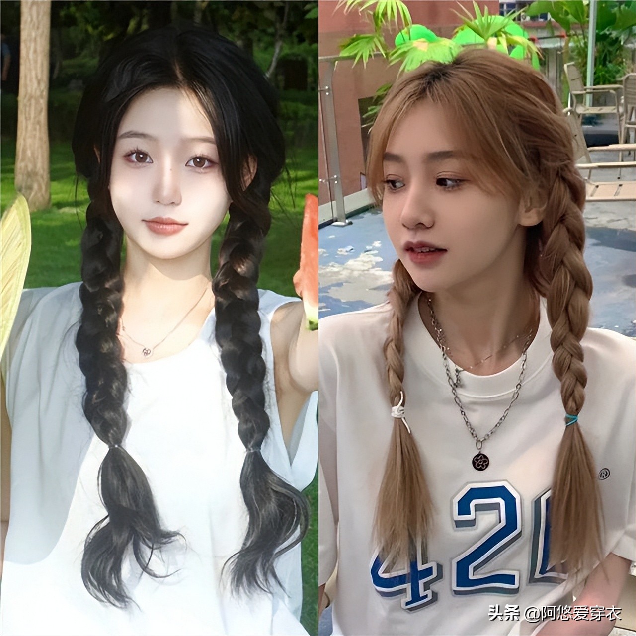 头发特别短扎头发简单好看9-12岁,别再披头发了这3款扎发才好看