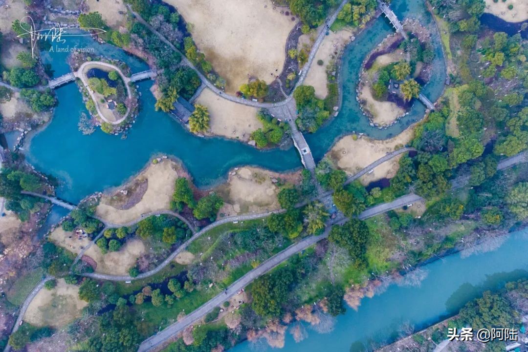 桃花源景区拍照怎么拍出高级感,桃花源的桃花航拍