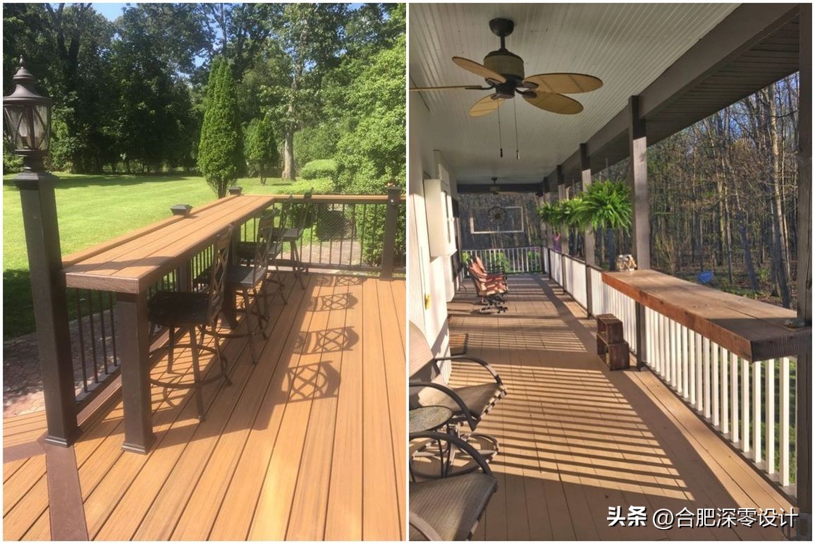 有院子，何必执着买餐桌椅呢，护栏加宽就可以，风水雨淋也不心疼