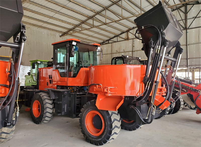 全自动混凝土搅拌机一体车,全自动上料搅拌一体车