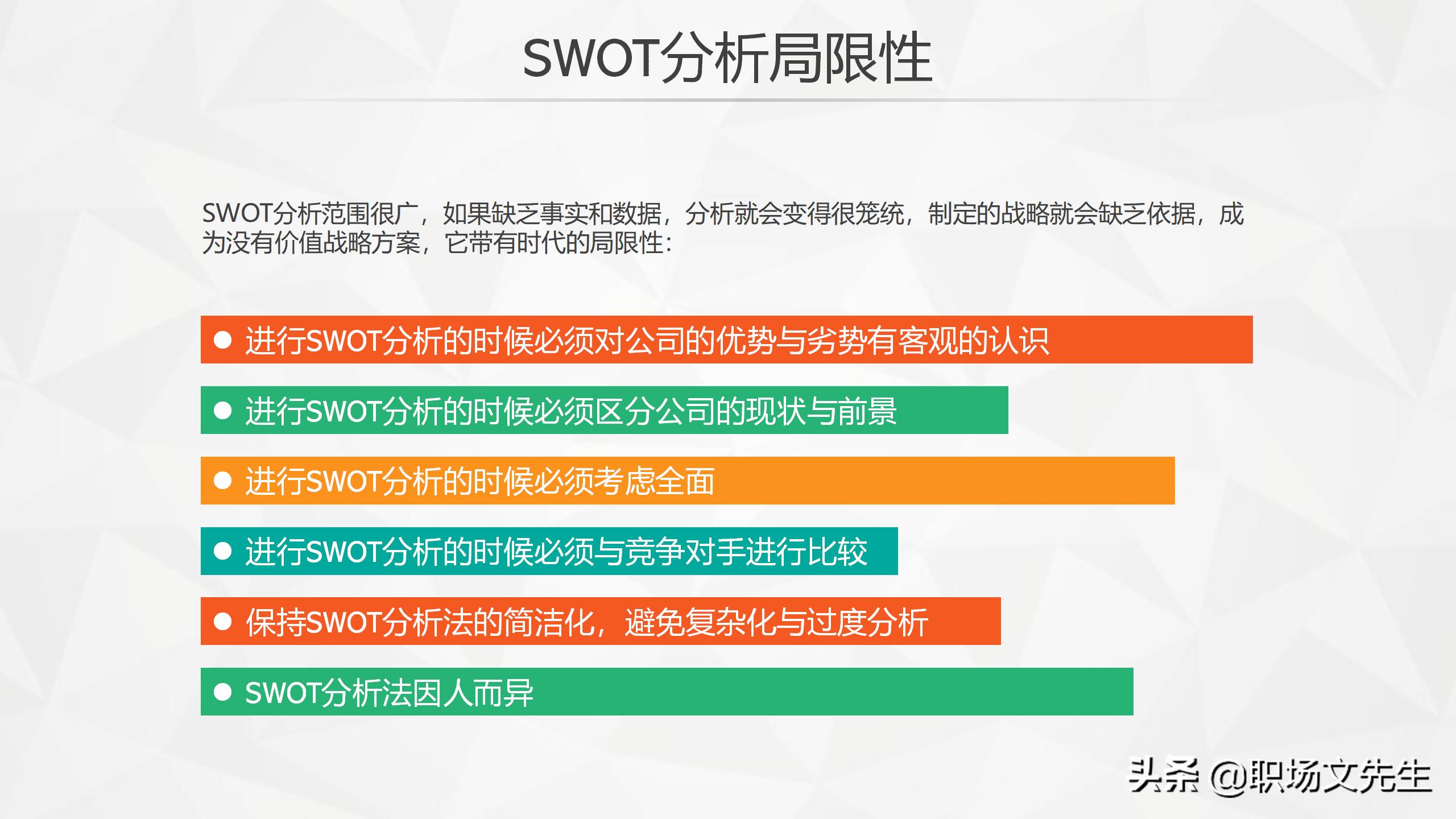swot分析法及模型案例分析ppt,swot分析法ppt模板免费下载