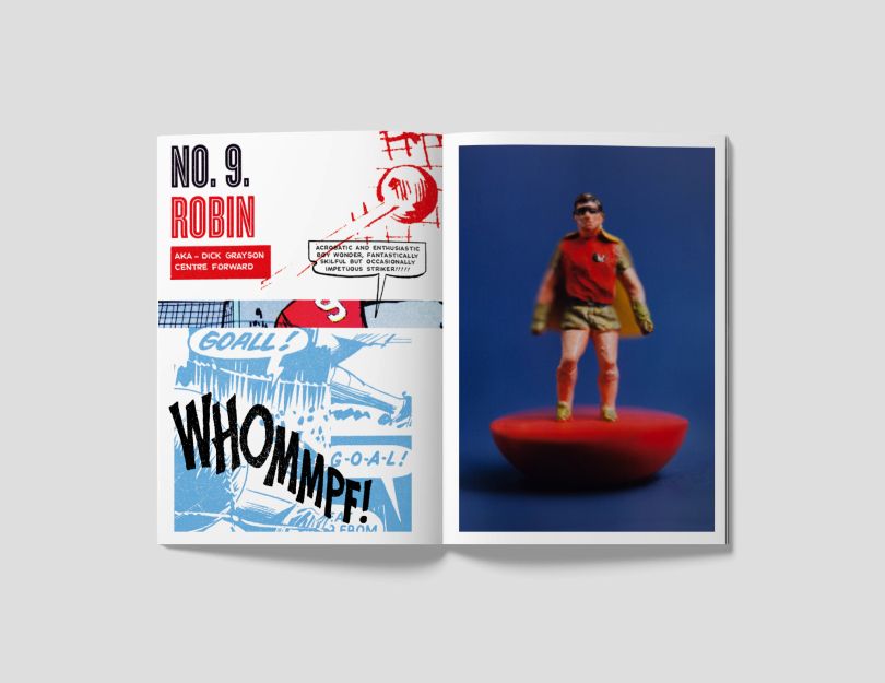 一本新的庆祝足球和漫画怀旧摄影书SubbuteoSuperheroes