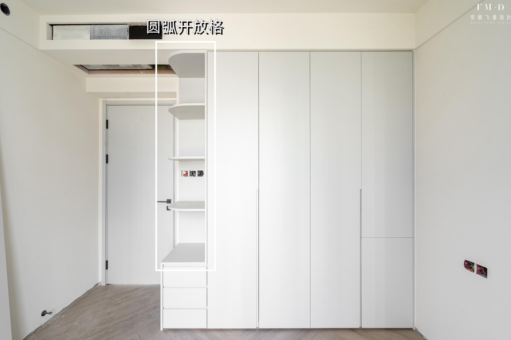 60公分深的柜子中间做开放格,柜子做开放格实用