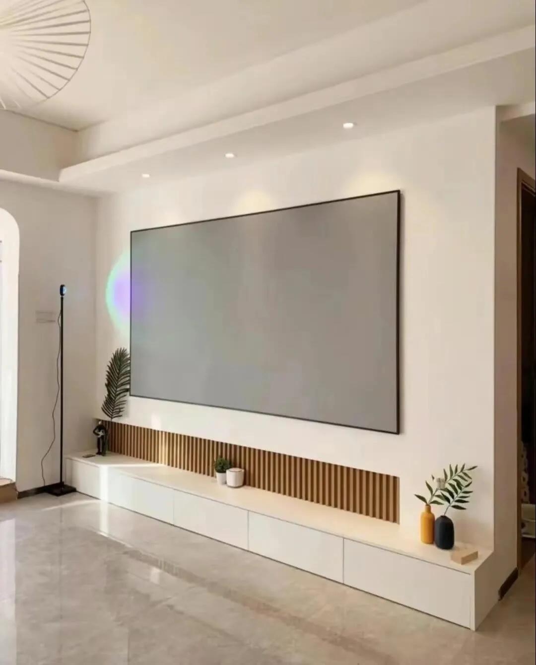 钛金条电视背景墙,电视背景墙20款壁画