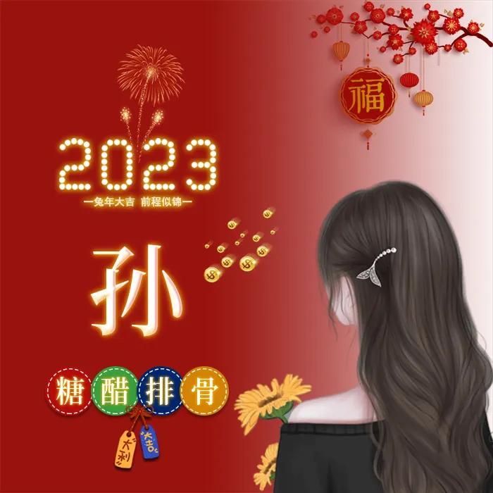 姓氏头像张女生专用喜庆点的,新年喜庆傅姓氏头像图片大全