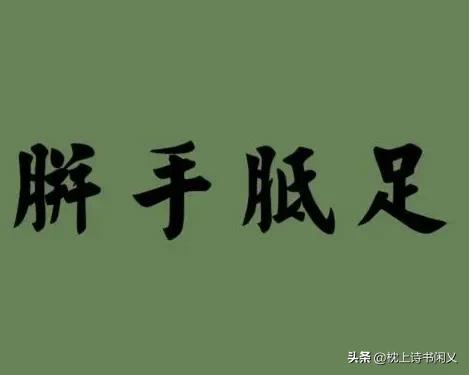 每天学个成语:胼手胝足