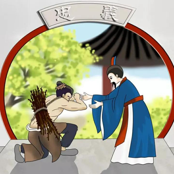 负荆请罪成语故事中英文,成语故事负荆请罪英语