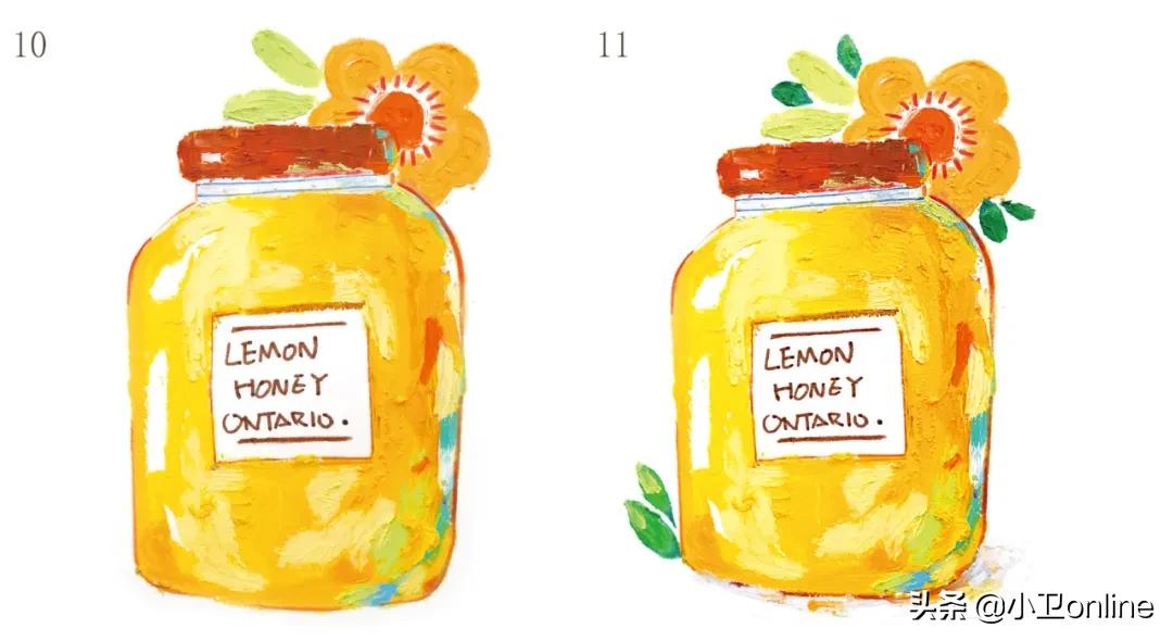 油画棒森系小清新插画教程,油画棒教程简单新手插画