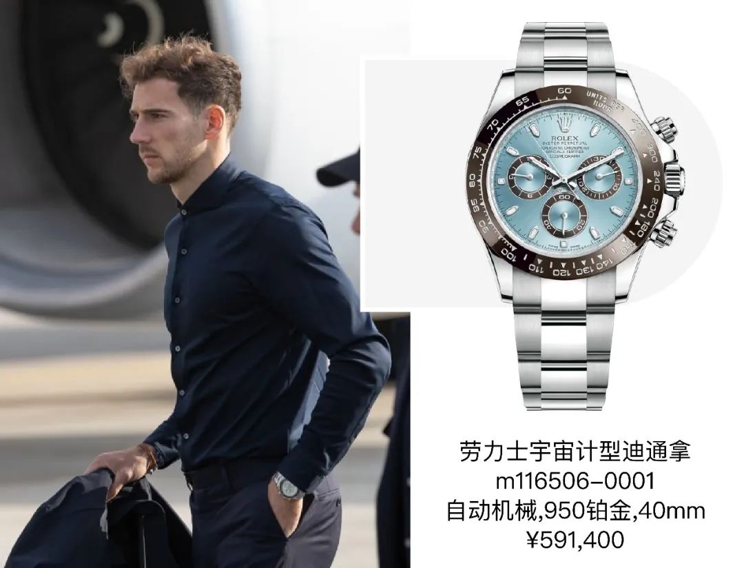 足球运动员戴什么表,足坛颜值top