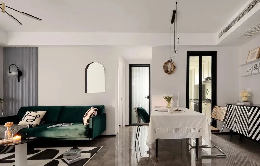 270平现代简约风装修暖色系,现代轻奢装修风格180平灰绿色