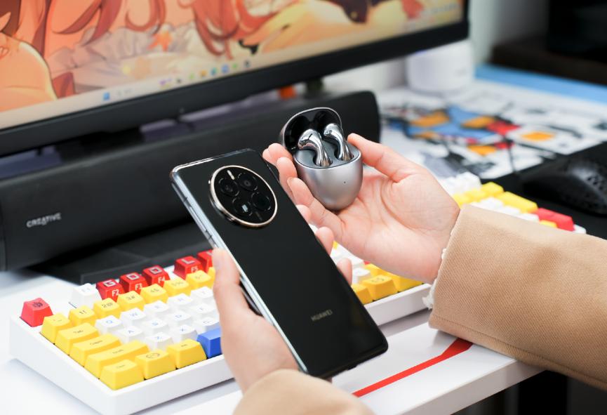 华为freebuds5半入耳式降噪蓝,华为Freebuds5半入耳降噪耳机