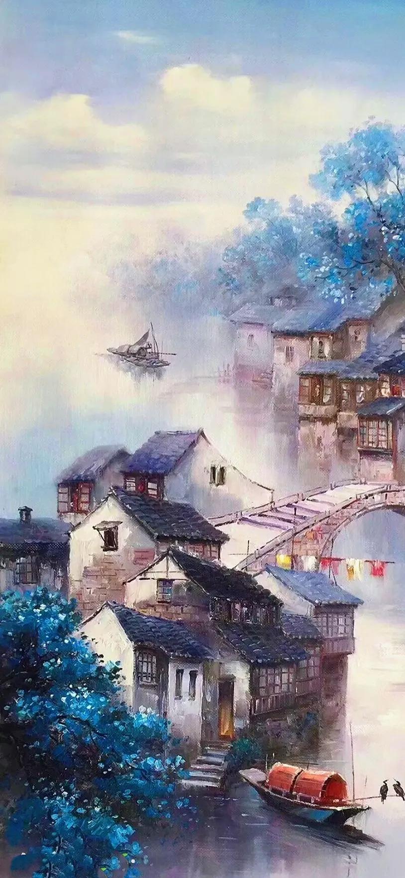 水墨画图片壁纸,手绘壁纸唯美意境水墨