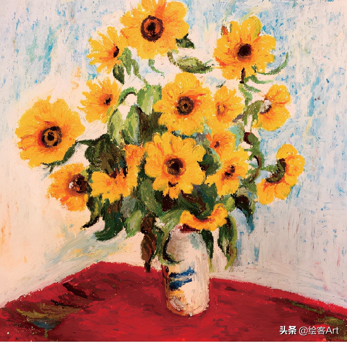 治愈了一切的不可爱图片,油画棒森系小清新插画