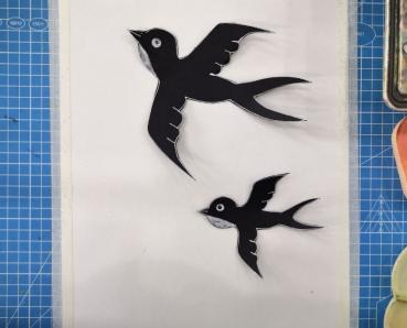 儿童画创意美术6-8岁,创意儿童画燕归巢