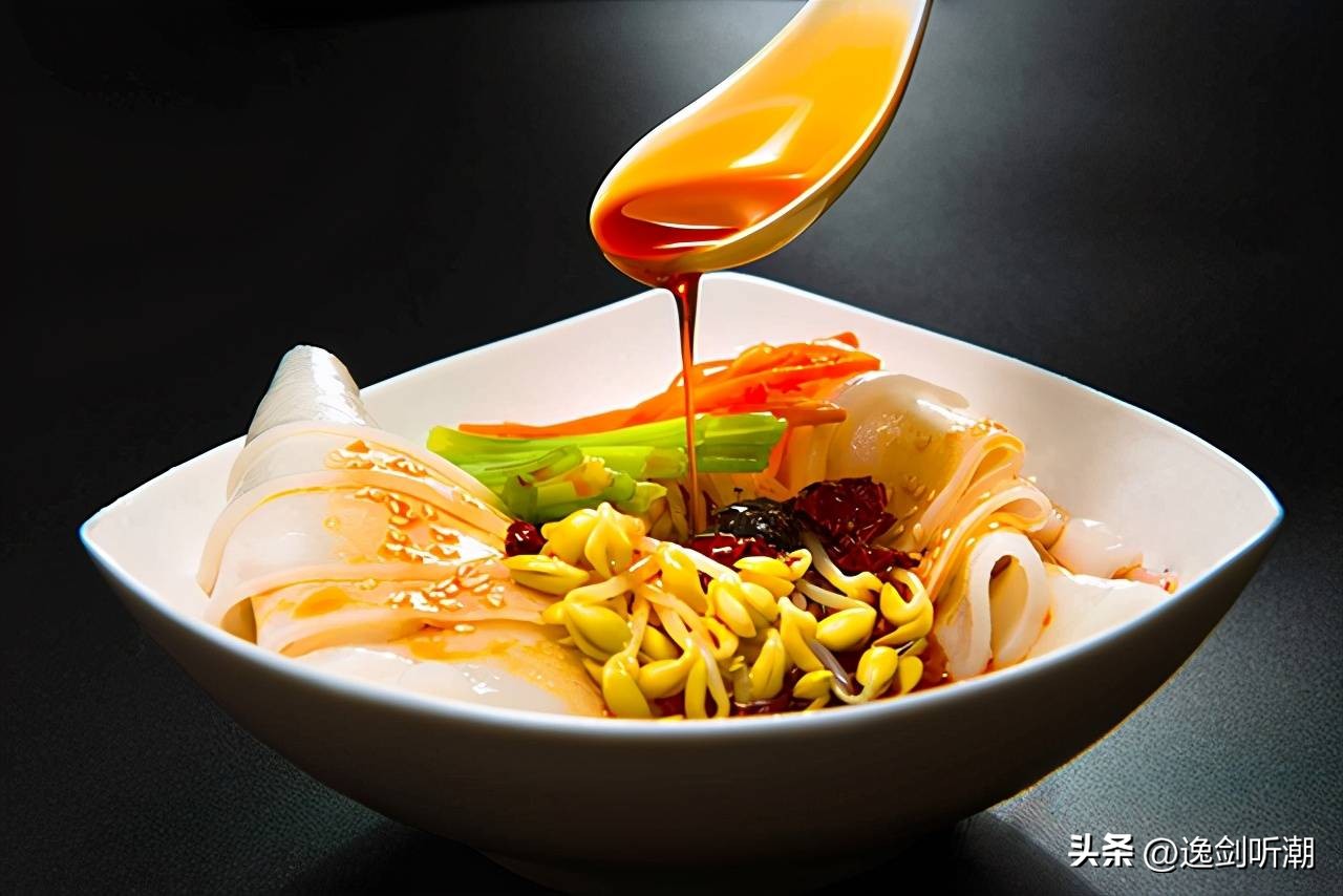 西安品诺凉皮视频,西安美食凉皮简介