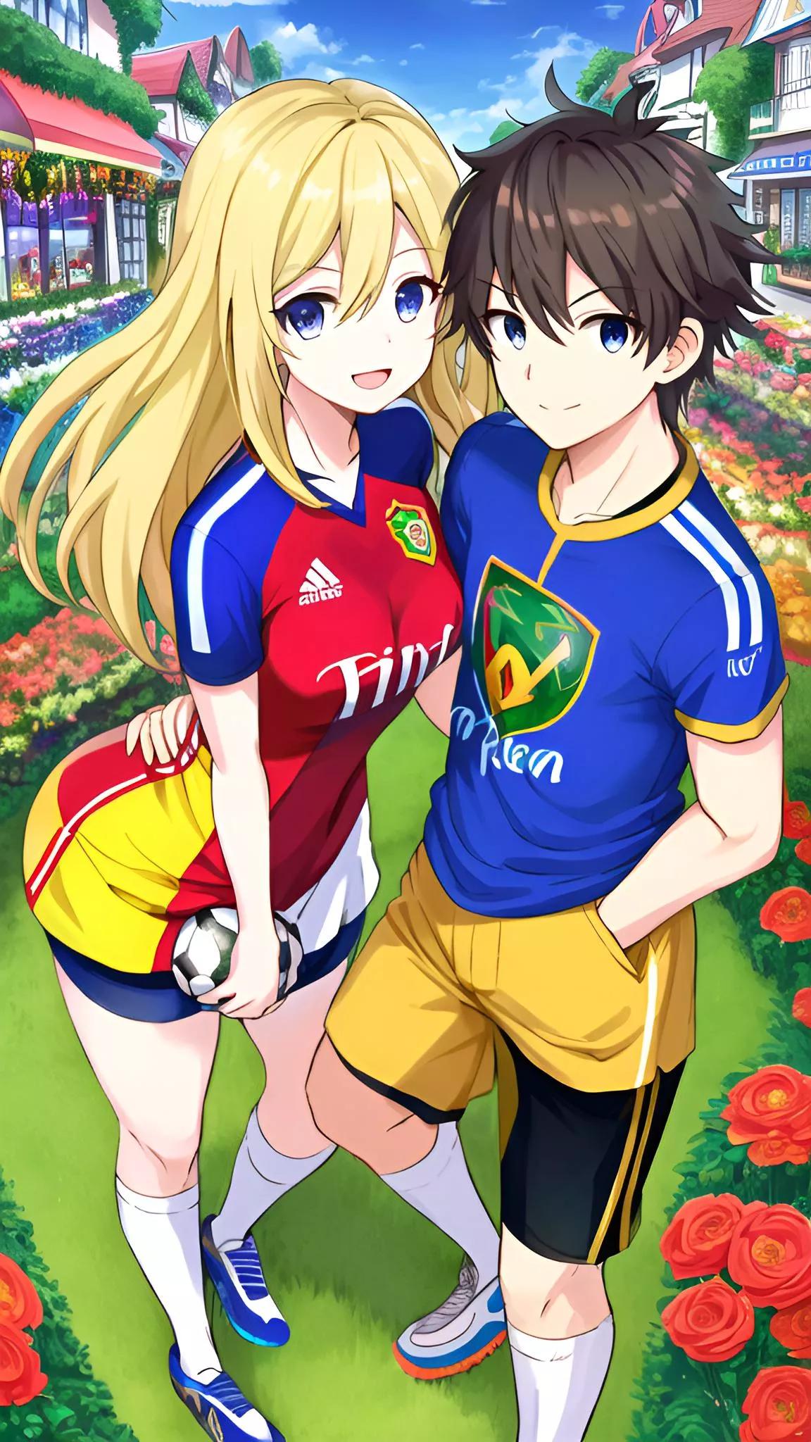 足球二次元美图,二次元足球少年图片大全