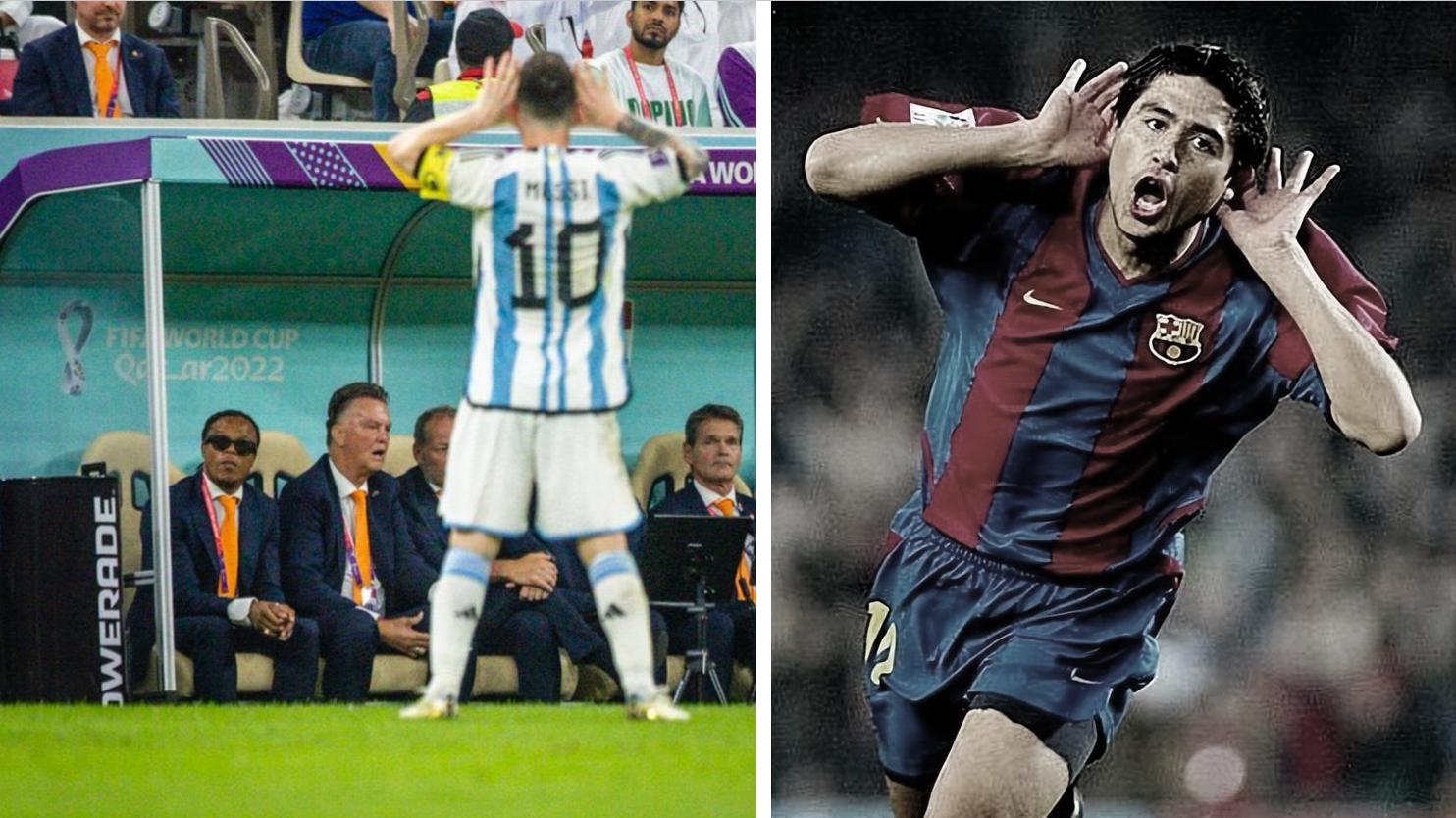 梅西挑衅范加尔里克尔梅,梅西挑衅范加尔大耳朵原音