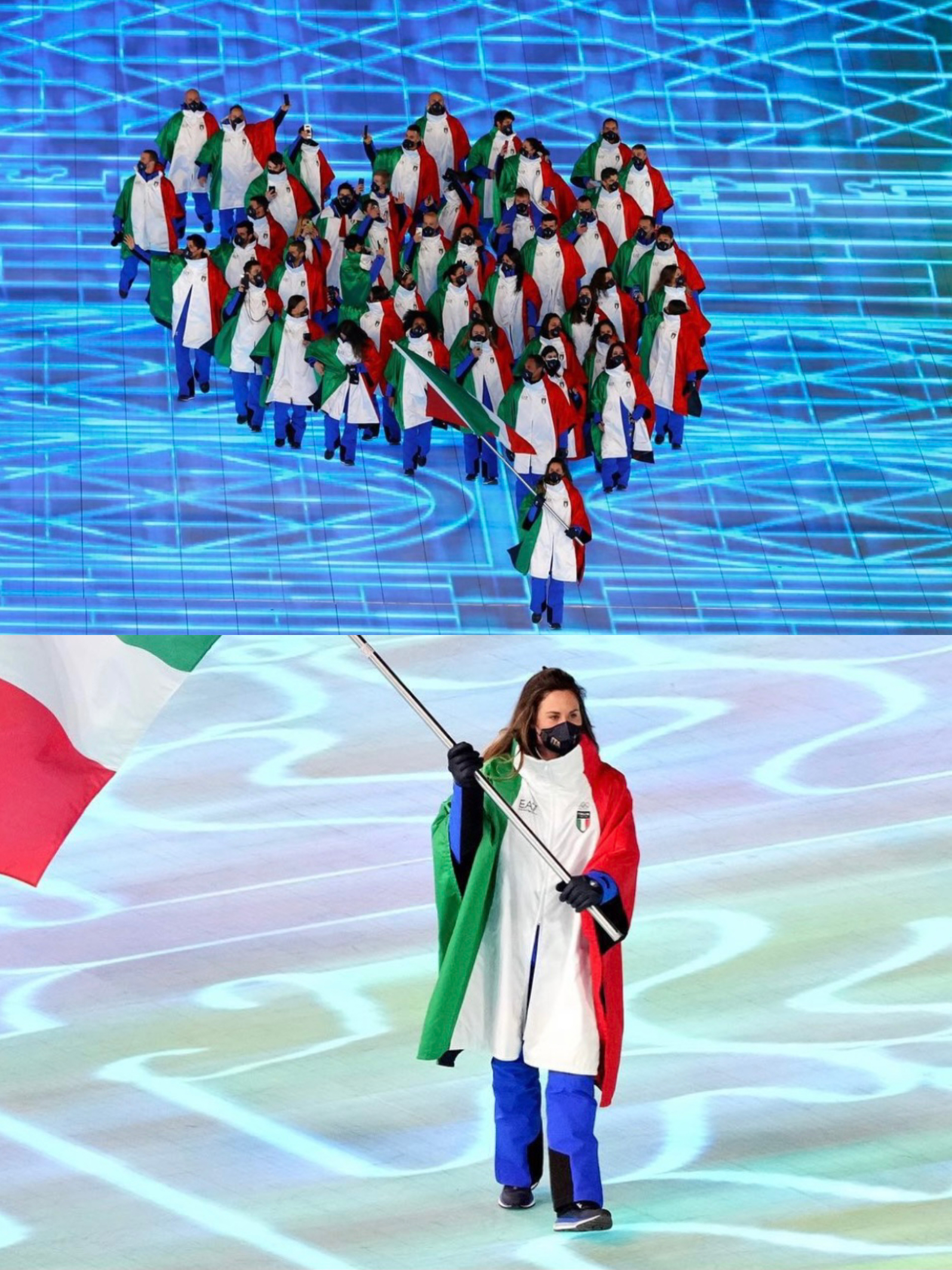 冬奥开幕加拿大羽绒服,冬奥意大利阿玛尼