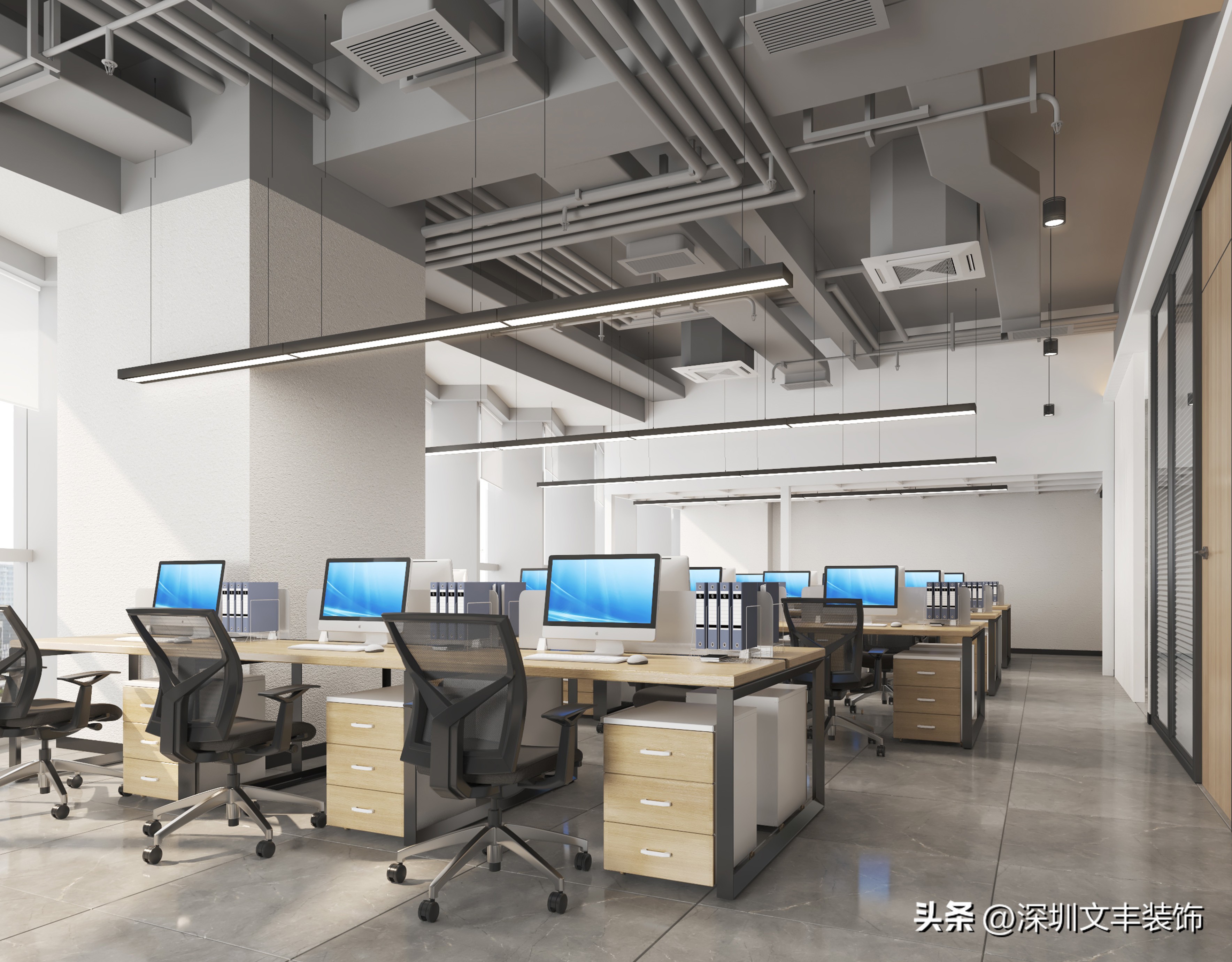 老板办公室装修效果图原木风格,专业正规办公室装修设计风格