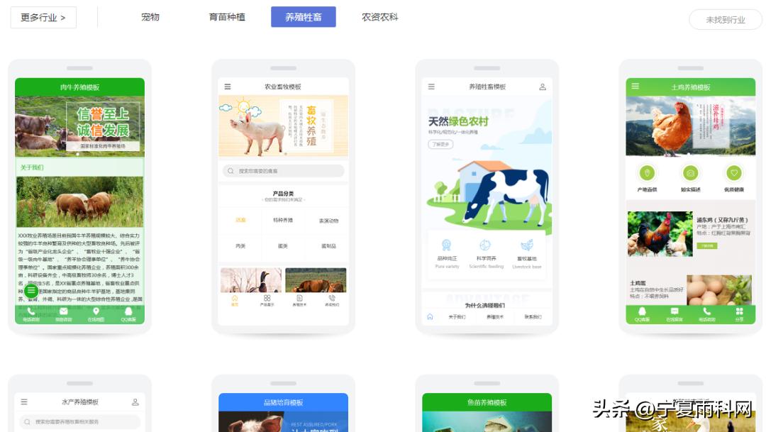 农业养殖网站建设,畜牧业网站建设