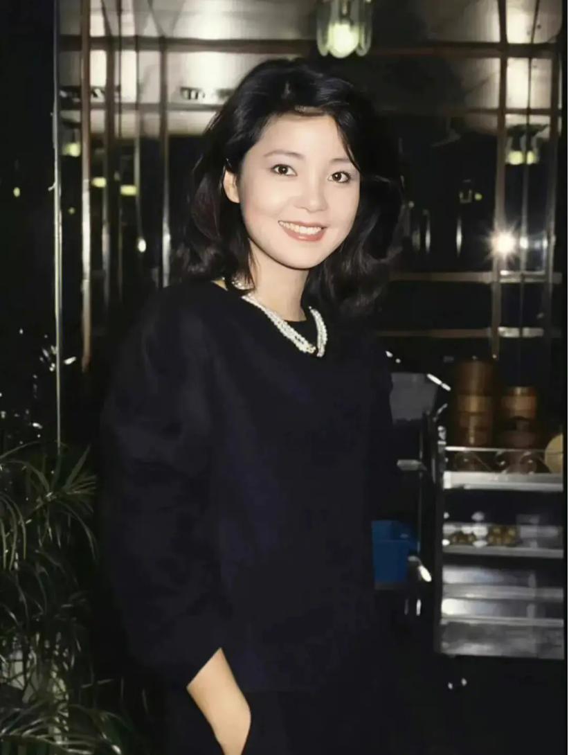 邓丽君和林青霞视频,邓丽君和林青霞海边照