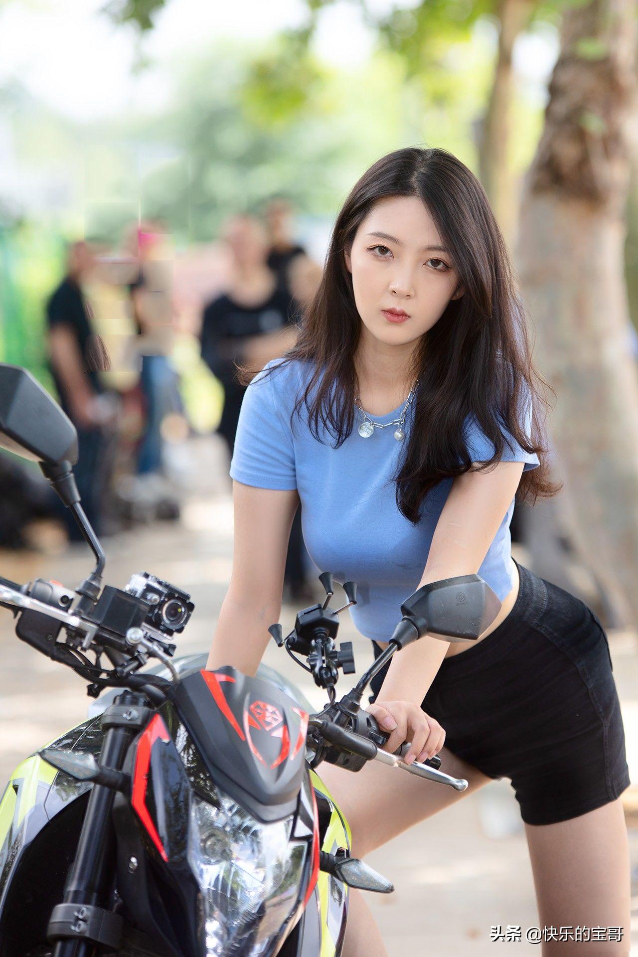 中国最漂亮的女摩托骑手,摩托车女骑手漂亮照片