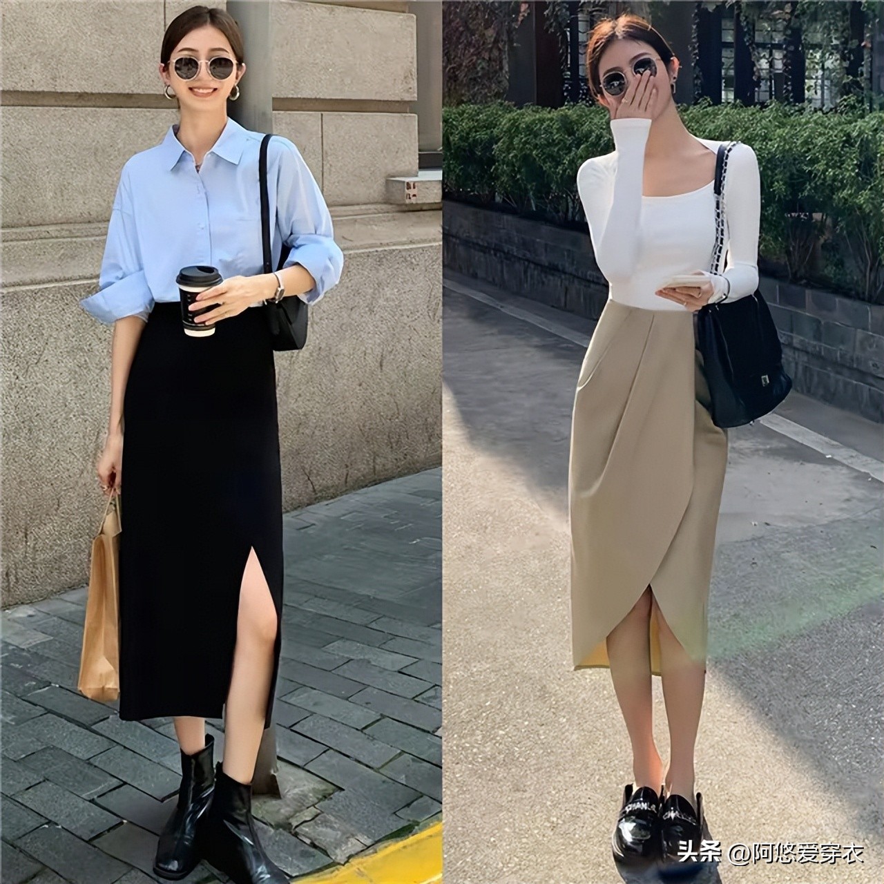 今春被一种裙子惊艳了，叫“剪刀裙”！优雅显瘦，30、40岁穿好美