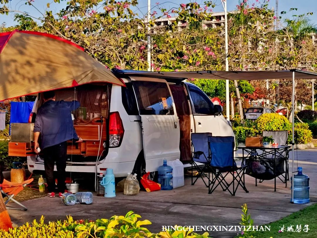 海南九所房车露营基地,三轮车自驾游穷游海南