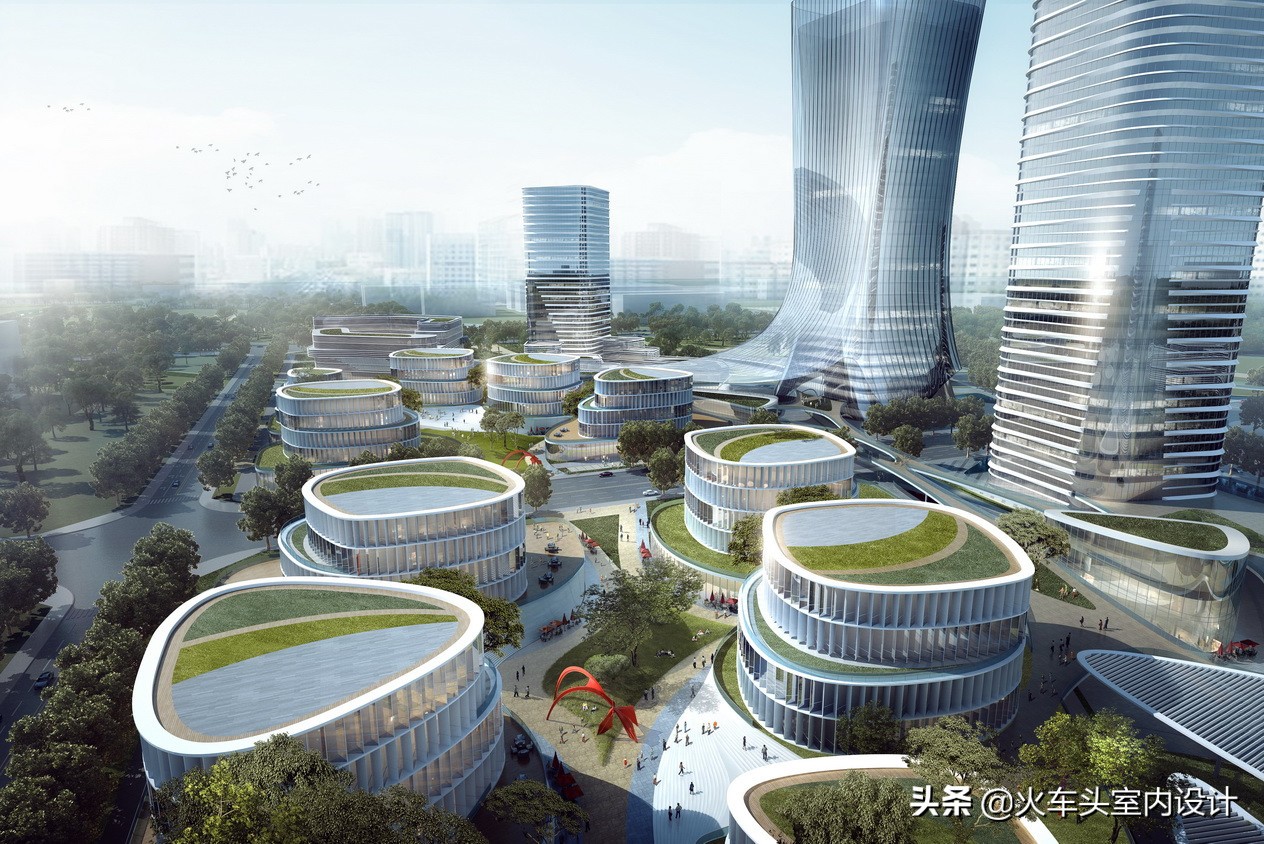 一万平方米写字楼外立面改造价格,玻璃幕墙外立面10层写字楼效果图