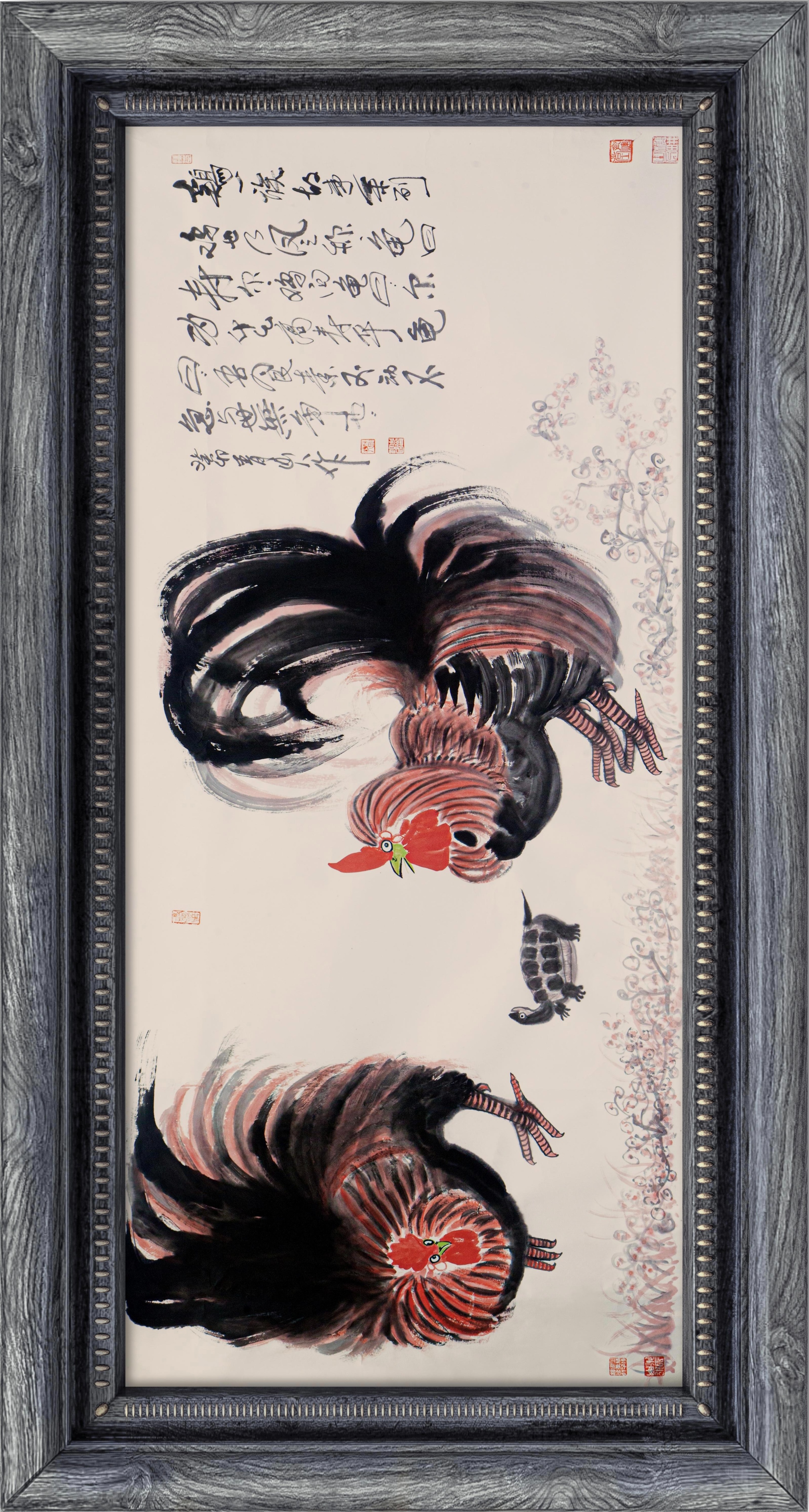 《鸡家族的故事》—朱祖国写意画的中国亮度