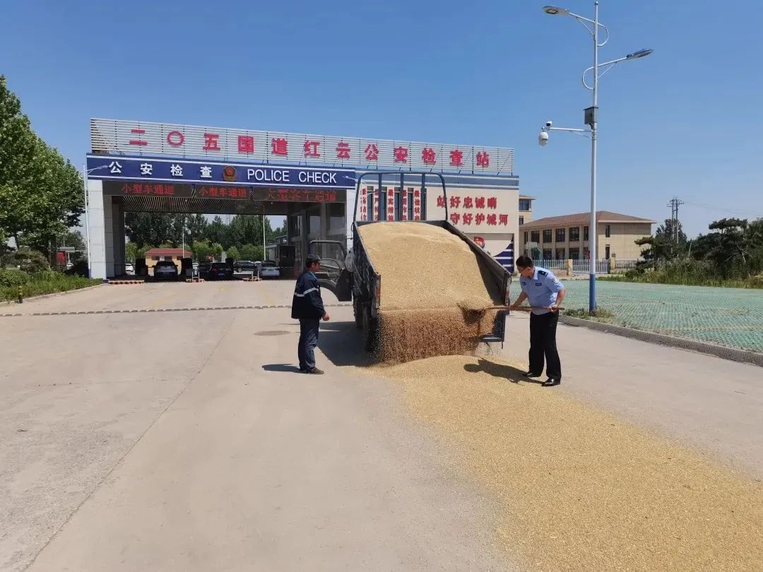 “一斤都不会丢!”有一种安全感,是派出所喊你来晒粮