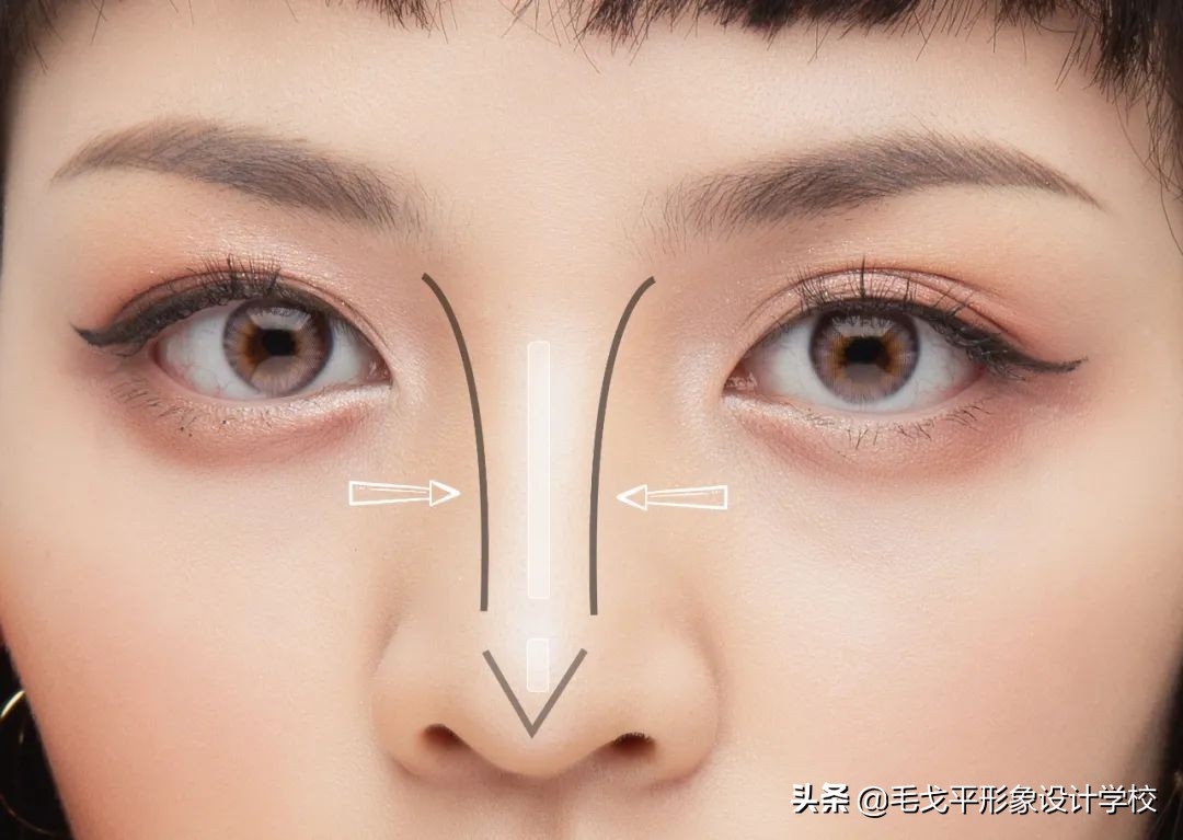 大鼻子要怎样化妆才能好看,平鼻怎么化妆才好看