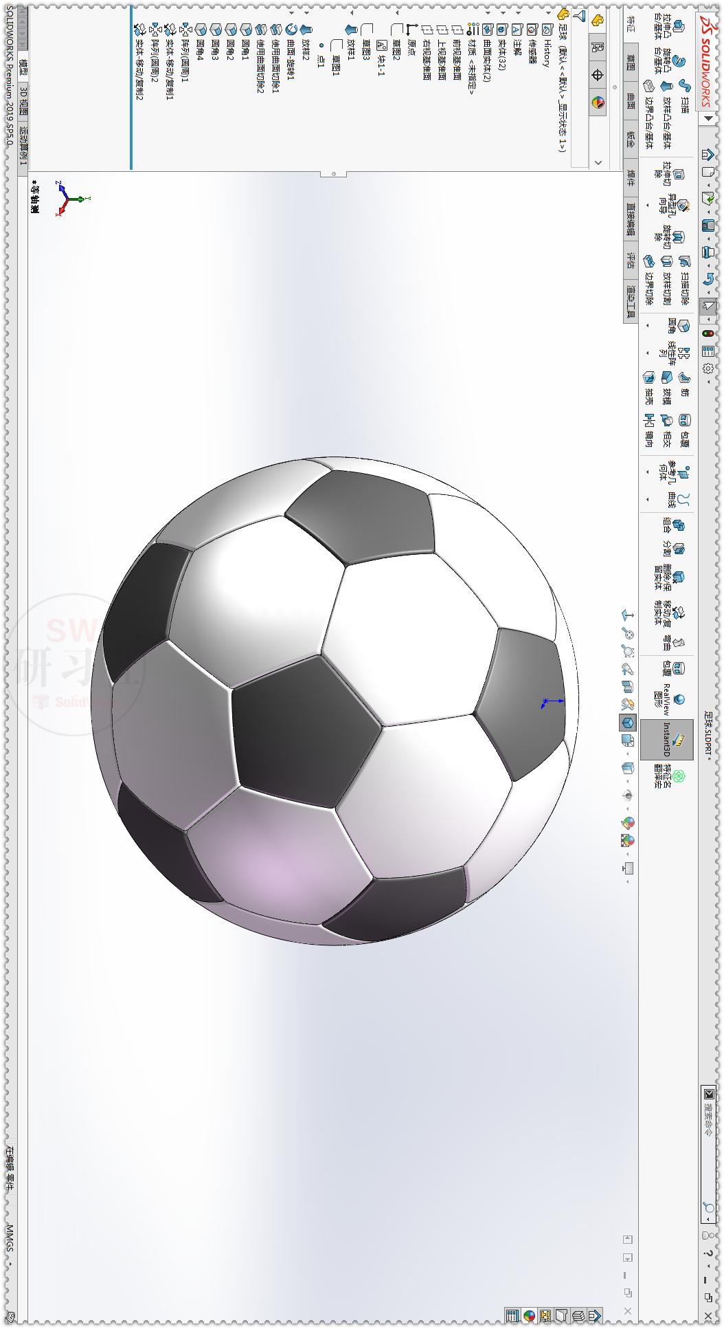 用solidworks画篮球,如何在solidworks画12面体的足球