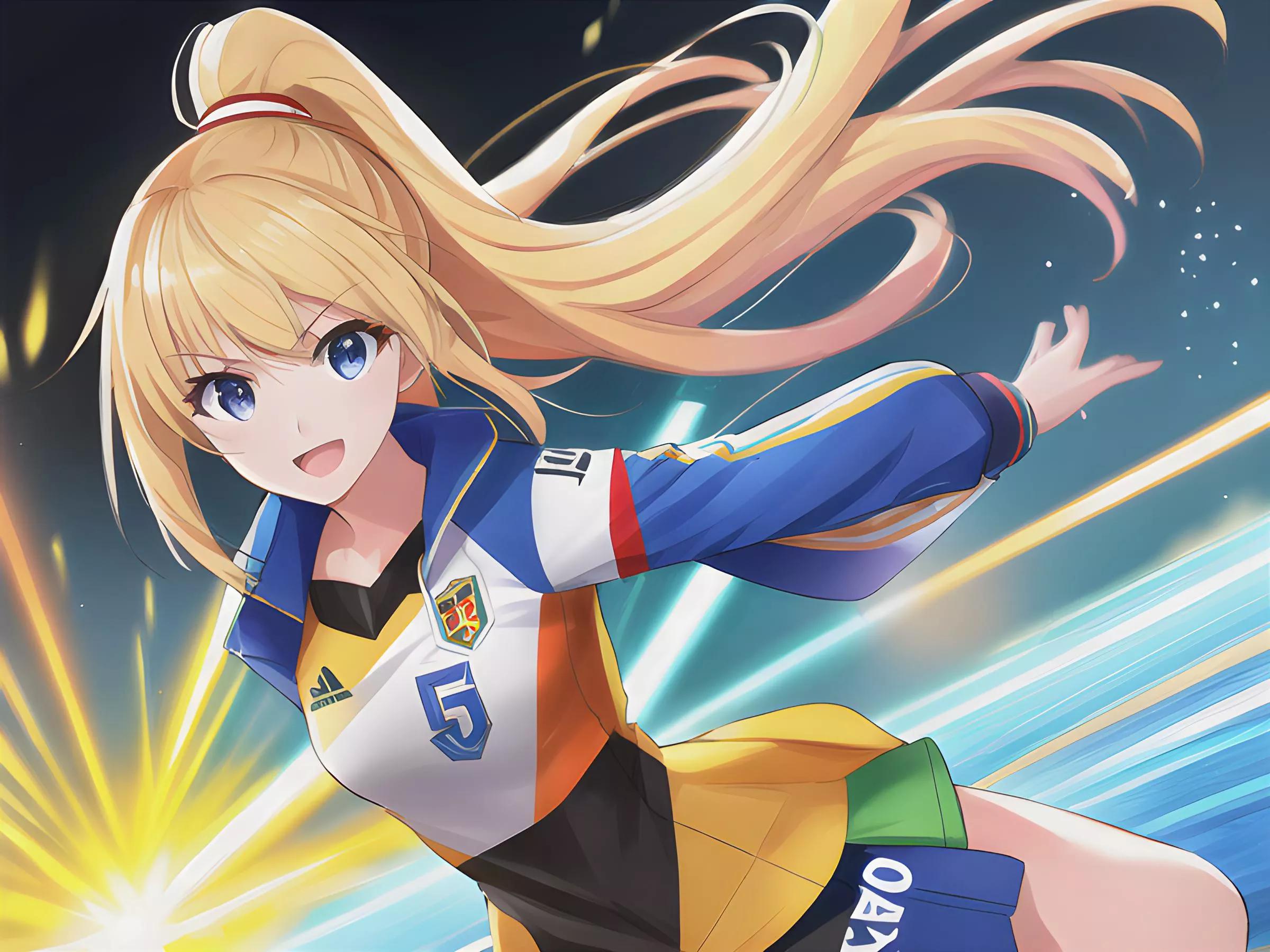 足球宝贝人物绘画,足球宝贝啦啦队绘画图