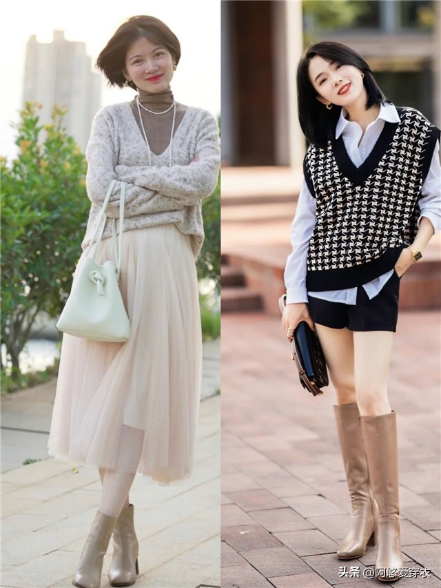 高级感平头靴,今年最流行的平头靴