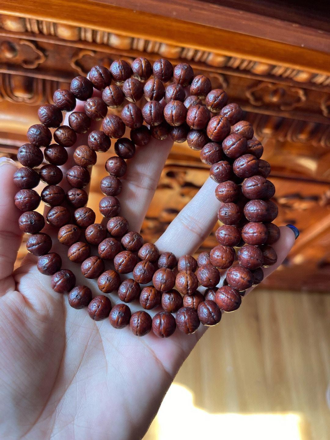 菩提手串包浆原理,文玩基础知识金刚菩提的返碱